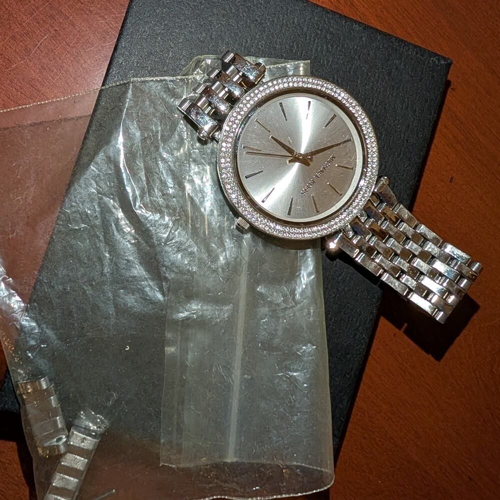 MICHAEL Michael Kors Silver Watch with Crystal Accents